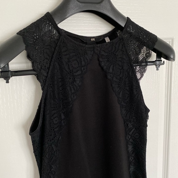H&M | High Neck Lace Bodycon Dress - Picture 4 of 11